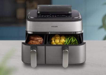 Airfryer with rapid technology
